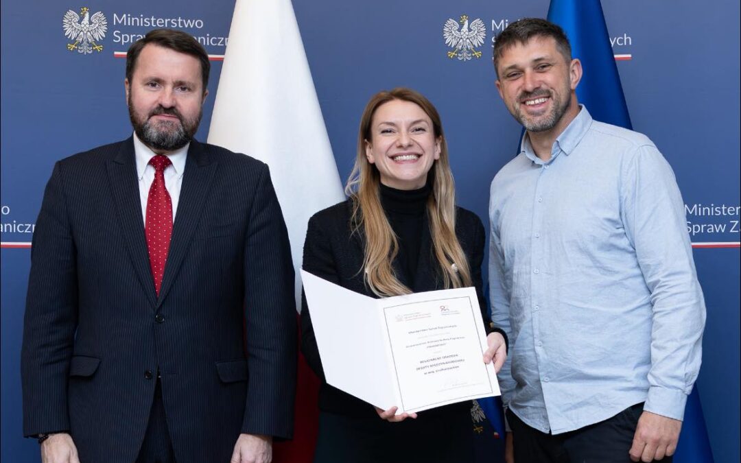 RODM Podkarpackie odebrał certyfikat w Ministerstwie Spraw Zagranicznych