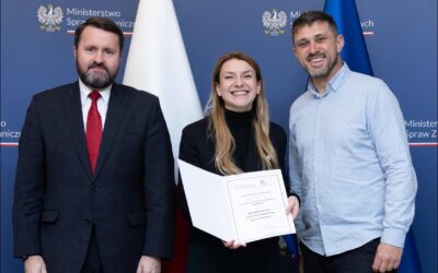 RODM Podkarpackie odebrał certyfikat w Ministerstwie Spraw Zagranicznych