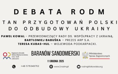Stan przygotowań Polski do odbudowy Ukrainy – Debata w Baranowie Sandomierskim